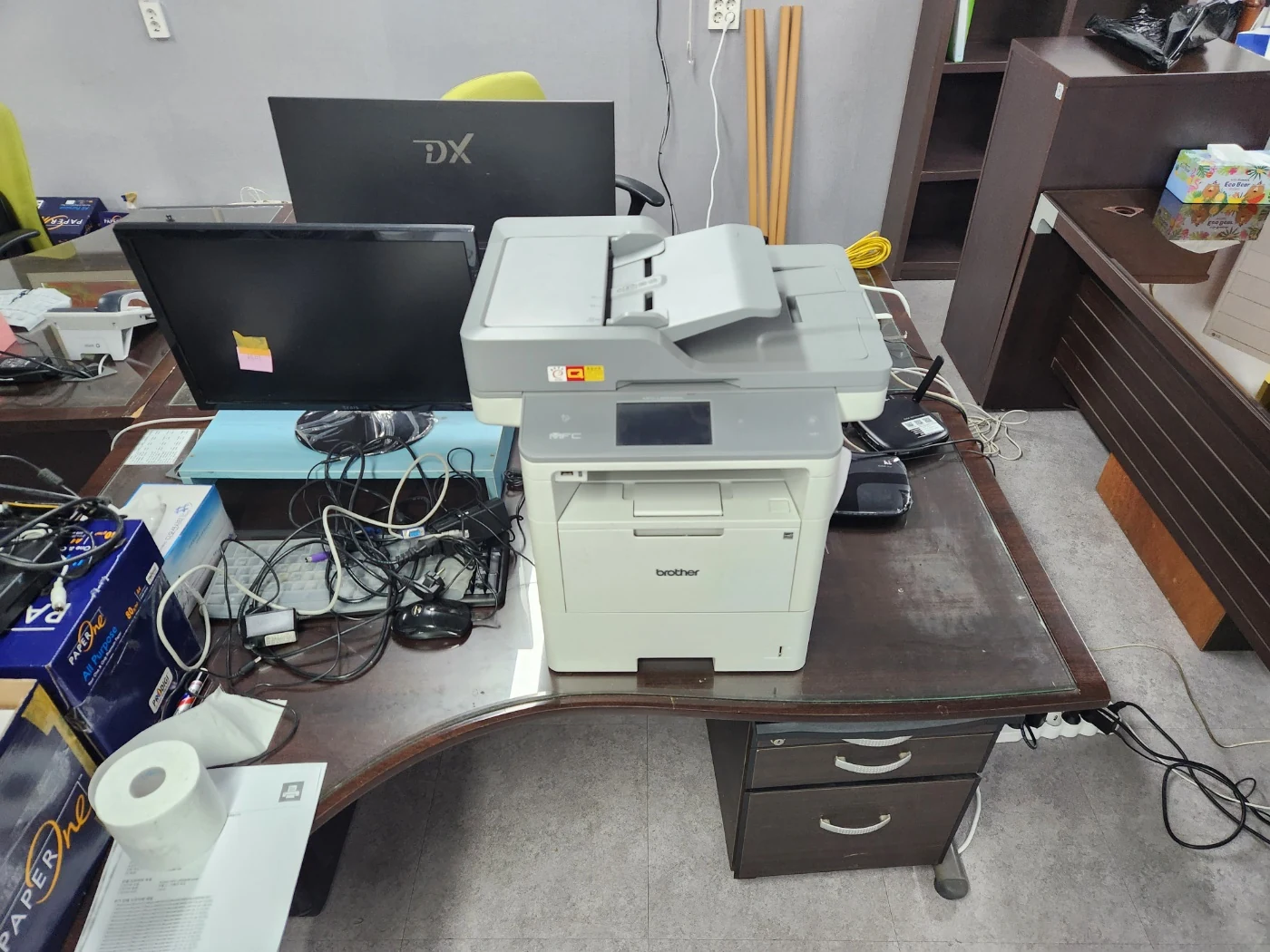 익산시 은행 설치 브라더 L6900DW 복합기 배선 정리