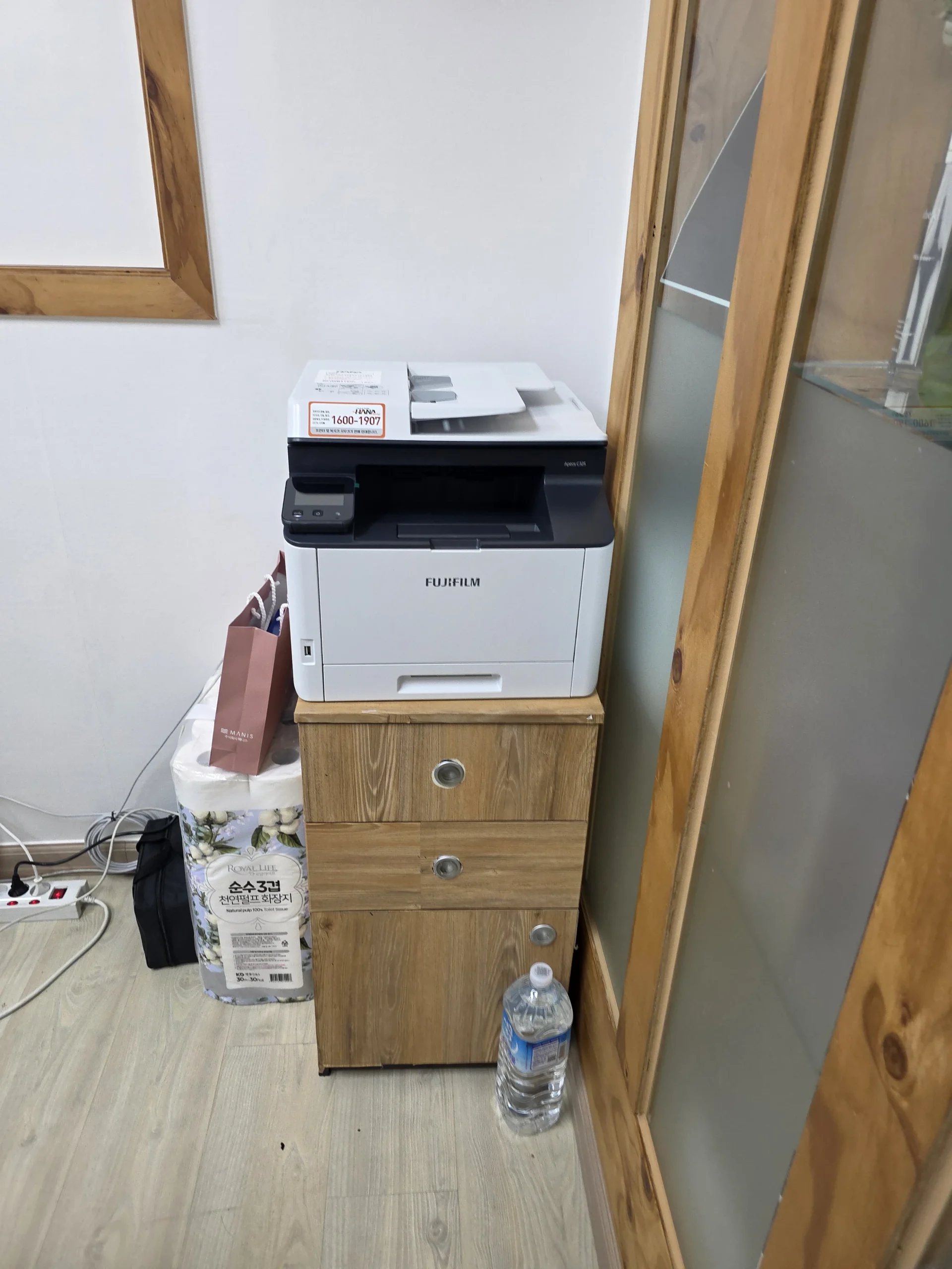 전주 산부인과에 설치된 복합기 네트워크 케이블 연결 작업